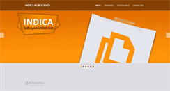 Desktop Screenshot of indicapublicidad.com